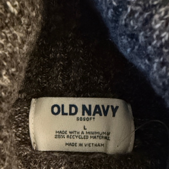 Old Navy Black Marl SoSoft Turtleneck Tunic Sweater/NWT/L - Picture 10 of 15